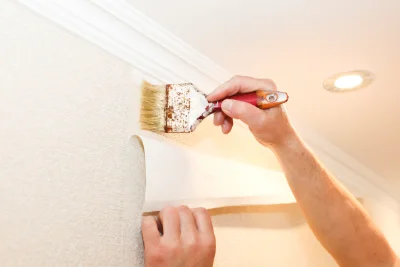 Pose de papier peint à Authiou — revêtements muraux et toiles de verre